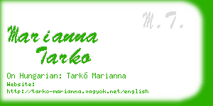 marianna tarko business card