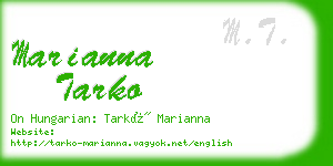 marianna tarko business card